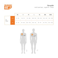 30seven Heated baselayer - regular fit for men and women - black - 4 hot spots: shoulders, neck, kidneys, lower back - size guide - mesh base layer -regular fit - unisex