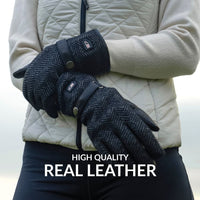 30seven Heated gloves - leather - 3 hot spots: back of the hand, fingers and fingertips - high quality real leather