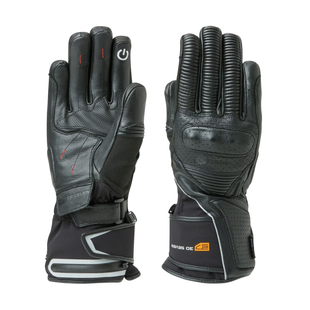 beheizbare handschuhe leder Beheizte Leder-Motorradhandschuhe Wasserdicht – 30seven