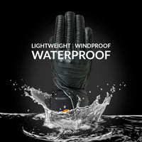 30seven Heated gloves - motorcycle gloves  - leather - reinforced with primaloft insulation  - waterproof - 3 hot spots: back of the hand, fingers and fingertips - lightweight - windproof and waterproof