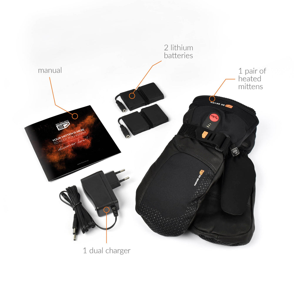 Moufles De Ski Chauffantes G-HEAT LIMIT-30 - Mixtes Tactiles - Batteries Incluses - Jusqu'à -30°C