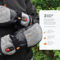 Heated Mittens — Extra-Warm with Primaloft Insulation —