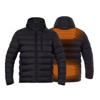 30seven - Heated padded jacket - Regular fit for Men - with hood - Super power technology - with glow on picture