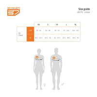 Heated padded jacket with removable hood - Black - 4 hot spots: neck, shoulders, kidneys and lowerback - sizeguide - slim fit - unisex