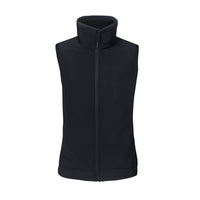 30seven heated softshell sleeveless jacket - regular fit for women - with extra warm fleece lining - black - 4 hot spots: neck, shoulders, kidneys and lower back
