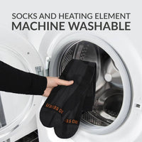 30seven heated clothes - heated socks - reinforced - without technology - crew-length - socks and heating element are machine washable
