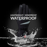 30seven heated clothing - heated gloves - thinsulate comfort - lightweight, stretch, waterproof - for winter- in black - 3 hot spots: back of the hands, fingers and fingertips - lightweight, windproof and waterproof
