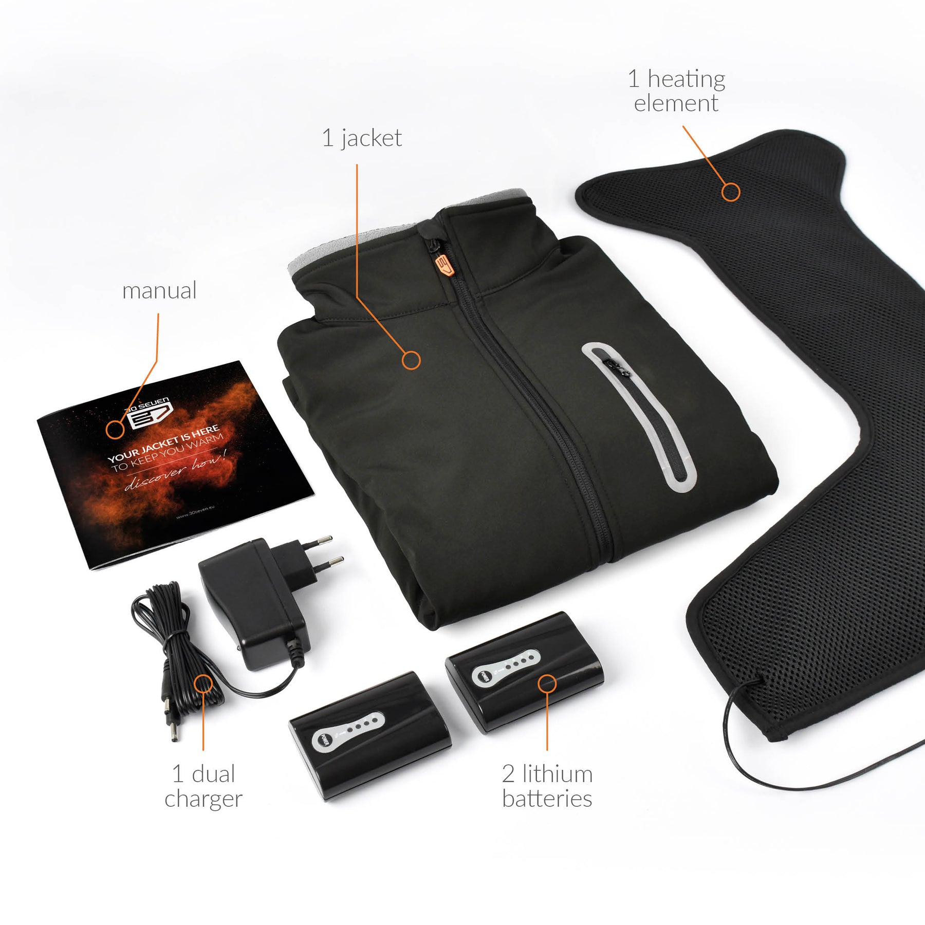 Battery shop heated jacket