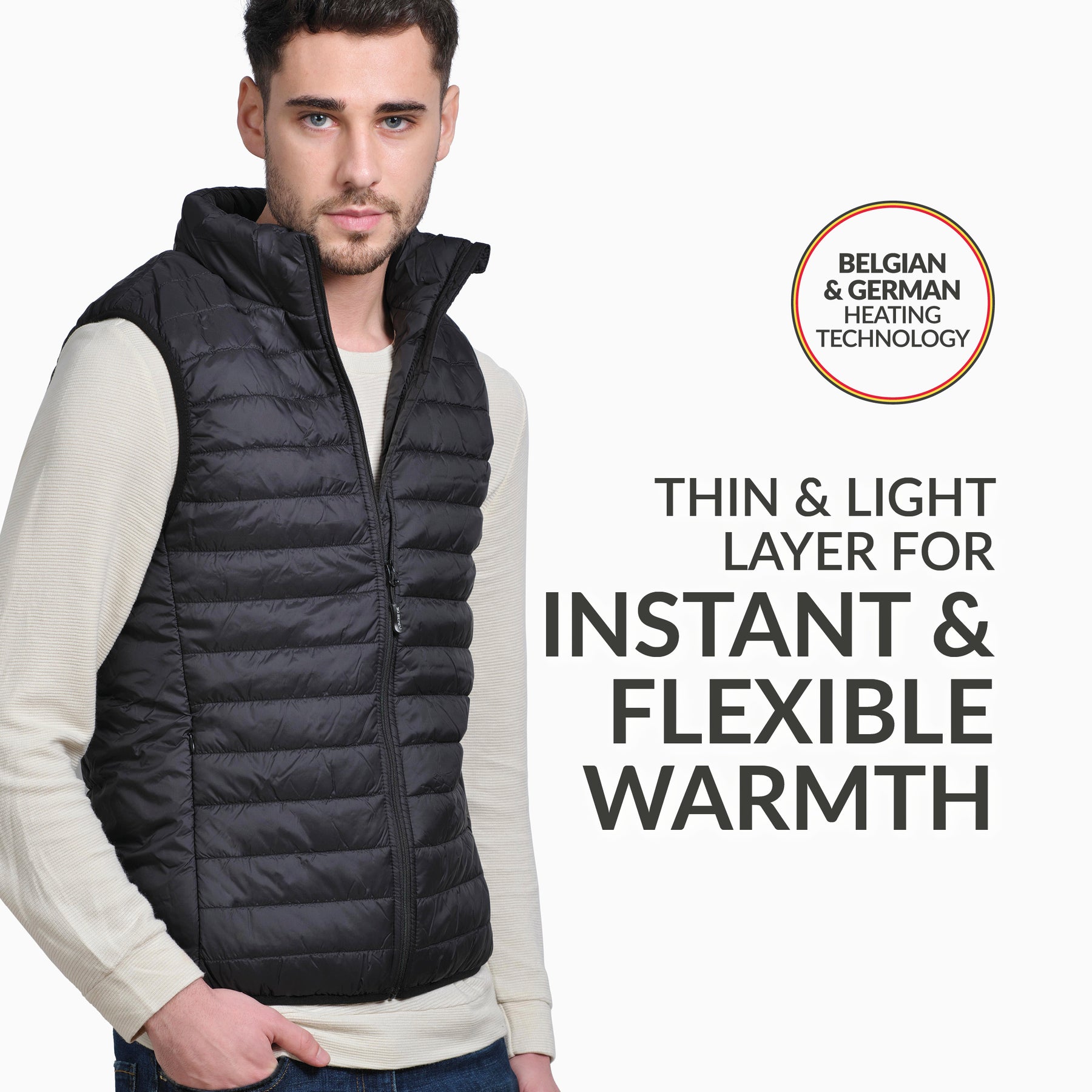 Heated sleeveless jacket shop